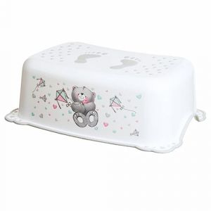Maltex Babymatex Schemel Tritthocker Bär weiß