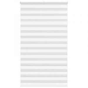 VidaXL Store Z&egrave;bre Blanc 120x200 Cm Largeur Du Tissu 115,9cm Polyester
