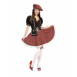 Déguisement écossaise robe rouge femme