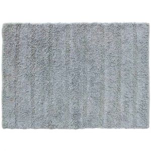 Image de Homemaison Tapis de Bain en Coton Uni Gris 50 x 70 cm