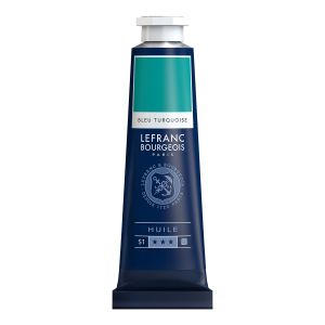 Lefranc & bourgeois Peinture à l'huile fine LB 40 ml 050 Bleu turquoise *** O