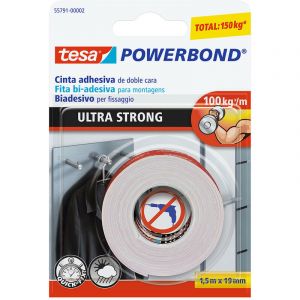 Tesa Double - verso bande PowerBond ultra solide transparent