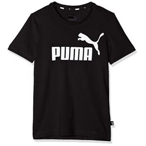 Image de Puma ESS Logo Tee B T- T-Shirt Garçon, Cotton Black, 152