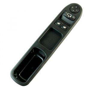 Commande lève vitre pour Peugeot 307 (2001-2008) avant gauche (côté conducteur) fonction rétroviseurs rabattables