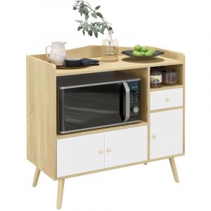 Image de No Name Meuble desserte de cuisine micro-onde style scandinave