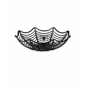 Panier à bonbons toile d'araignée Halloween (27 cm)