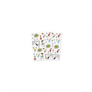 CTOP Gommettes Football - 54 pièces - de 1,2 à 6,2 cm