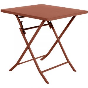 Hesperide Table carrée pliante Greensboro 2p ambre - Ambre