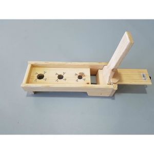 Visiodirect Table à découper et écraser pour olives en bois coloris naturel - Longueur 60 x Largeur 15 cm - marque