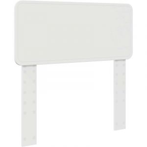 VidaXL T&ecirc;te de lit avec t&ecirc;te de lit Blanc 90 cm Bois d'ing&eacute;nierie