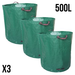 Image de Linxor Lot de 3 sacs de déchets 500L en PP 150g/m² autoportants