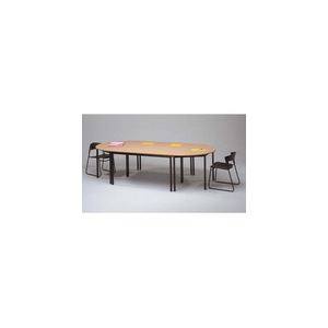 Image de Sodematub Table polyvalente demi-rond (120 cm)