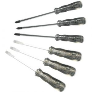 Sam Outillage Jeu De 6 Tournevis A Frapper Acetate Fente Et Phillips