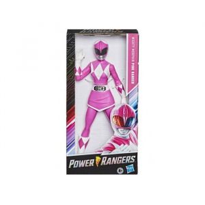 Figurine power rangers rose 23 cm - mighty morphin + 1 carte tigre - jouet garçon