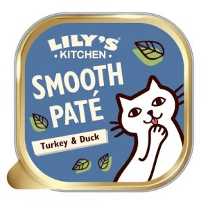 Lily's Kitchen Aliment Humide et Complet pour Chats Adultes, p&acirc;t&eacute;e &agrave; la Dinde avec du Canard 19 x 85g
