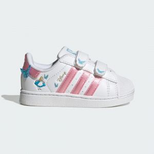 Adidas Superstar Ii Cf Alice In Wonderland Blanc/rose - B&eacute;b&eacute; -