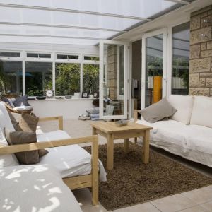 Dhaze Plaque de toiture grande onde polycarbonate translucide l.0.92xL.1.52m, ep.6mm