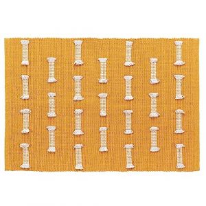 Tapis coton (80 cm) Juline Jaune
