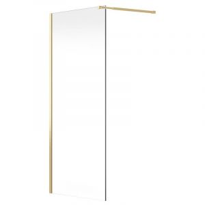 Paroi de douche &agrave; l'italienne - Dor&eacute; - 120x200 cm - daren