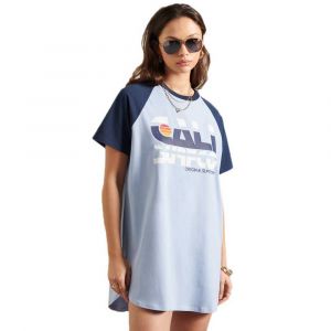 Image de Superdry Robe Courte Cali Surf Raglan S Forever Blue