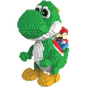 Figurines Grande Taille Diy Super Mario Modèles Nanobloc Micro Diamant Building Blocks Briques Jouets Pour Enfants-Yoshi