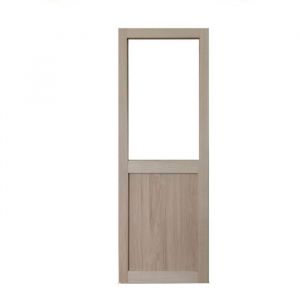 Porte Coulissante Atelier placage chene Vitrée H204 x L73