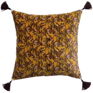 Vivaraise Housses de coussins ANAE Marron - Taille 45x45 cm
