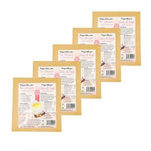 Lot 5x Flan vanille naturel - sachet 50g