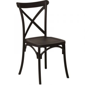 Lot de 4 Chaises de Jardin Empilables Otax SKLUM Noir