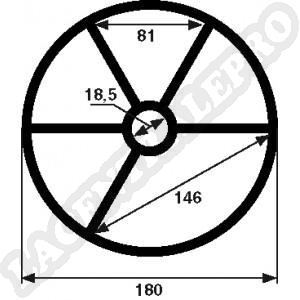 Image de Procopi 205334 - Joint &eacute;toile de vanne Midas 2" (&Oslash; 180 mm)