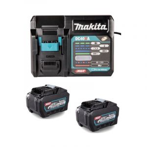 Makita Pack batterie (2x5.0 Ah) avec chargeur 1911V6-0