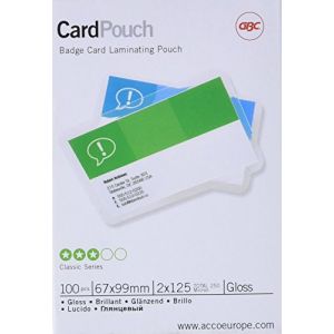 GBC 3743177 - Boîte de 100 pochettes à plastifier CardPouch, 67 x 98,5 mm, 250 microns