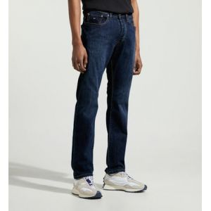 Eden Park Jean droit coton d&eacute;lav&eacute; Bleu - Couleur Bleu - Taille XL