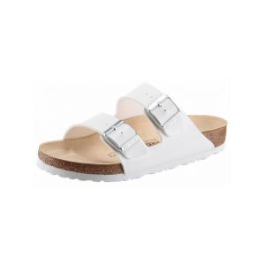Image de Birkenstock Arizona, Sandales Bout ouvert mixte adulte, Blanc, 42 EU