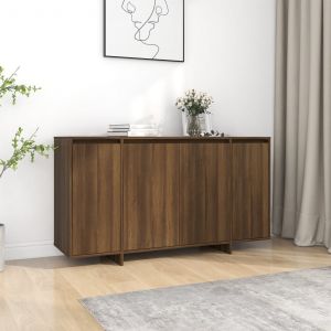 Image de VidaXL Buffet Chêne marron 135x41x75 cm Aggloméré