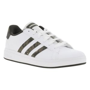Adidas Chaussures Grand Court Lifestyle Tennis Lace-Up blanc vert kaki enfant - 40