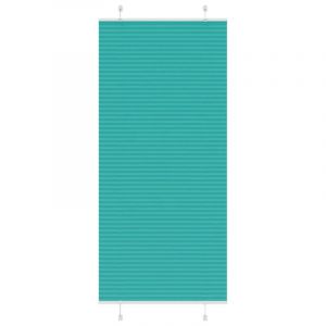 VidaXL Store plissé vert pétrole 100x200cm largeur du tissu 99,4 cm, store plissé de fenêtre, store accordéon, store plissé 4015415