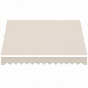 Outsunny Toile de Remplacement pour Store Polyester Haute densit&eacute; 280g/m&sup2; cr&egrave;me