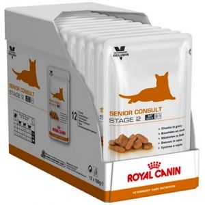 Royal Canin Veterinary Diet Chat Senior Consult Stage 2 - 12 sachets de 100 g