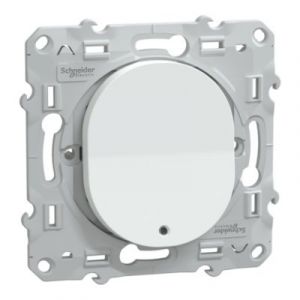 Schneider Electric Interrupteur va-et-vient lumineux 10A blanc - Ovalis