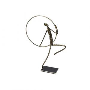 Statuette m&eacute;tal Homme Cerceau - Histoire de Fer