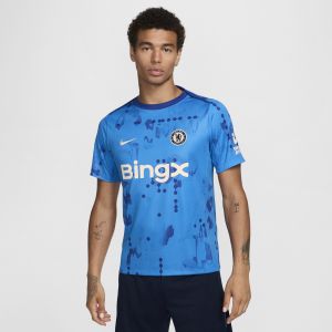 Nike Haut de foot d'avant-match à manches courtes Dri-FIT Chelsea FC Academy Pro pour homme - Bleu - Taille XL - Male