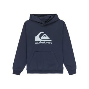 Quiksilver Sweat à capuche Comp Logo vert argile pour enfant - 10