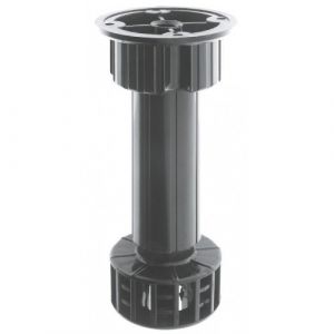 Camar Pieds de meubles en abs avec embase int&eacute;gr&eacute;e diam&egrave;tre 28 mm x4 - hauteur 150 mm
