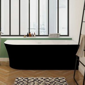 Distribain Baignoire &icirc;lot D-Sicilia Black - Noir