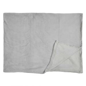 Plaid Microfibre Gris Clair 120x150cm M12