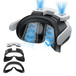 Casque Vr Meta Quest 3 Avec Masque Rafra&icirc;chissant Et &Eacute;ponge En Soie Glac&eacute;e