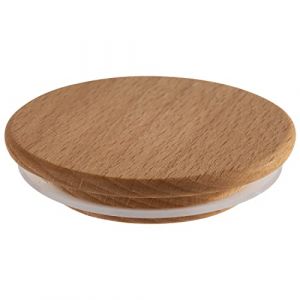 APS 82363 Lot de 12 bocaux Weck en bois avec joint en silicone Ø 7 cm Convient pour 82245 et 82246