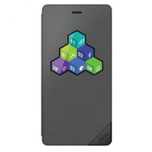 Wiko WKPRFIGY4901 - Étui Smart Folio Wicube pour Tommy