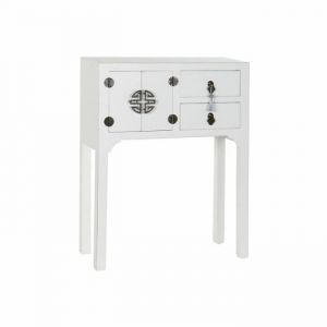 Console Dkd Home Decor Blanc Argent Sapin Bois mdf (63 x 26 x 83 cm)